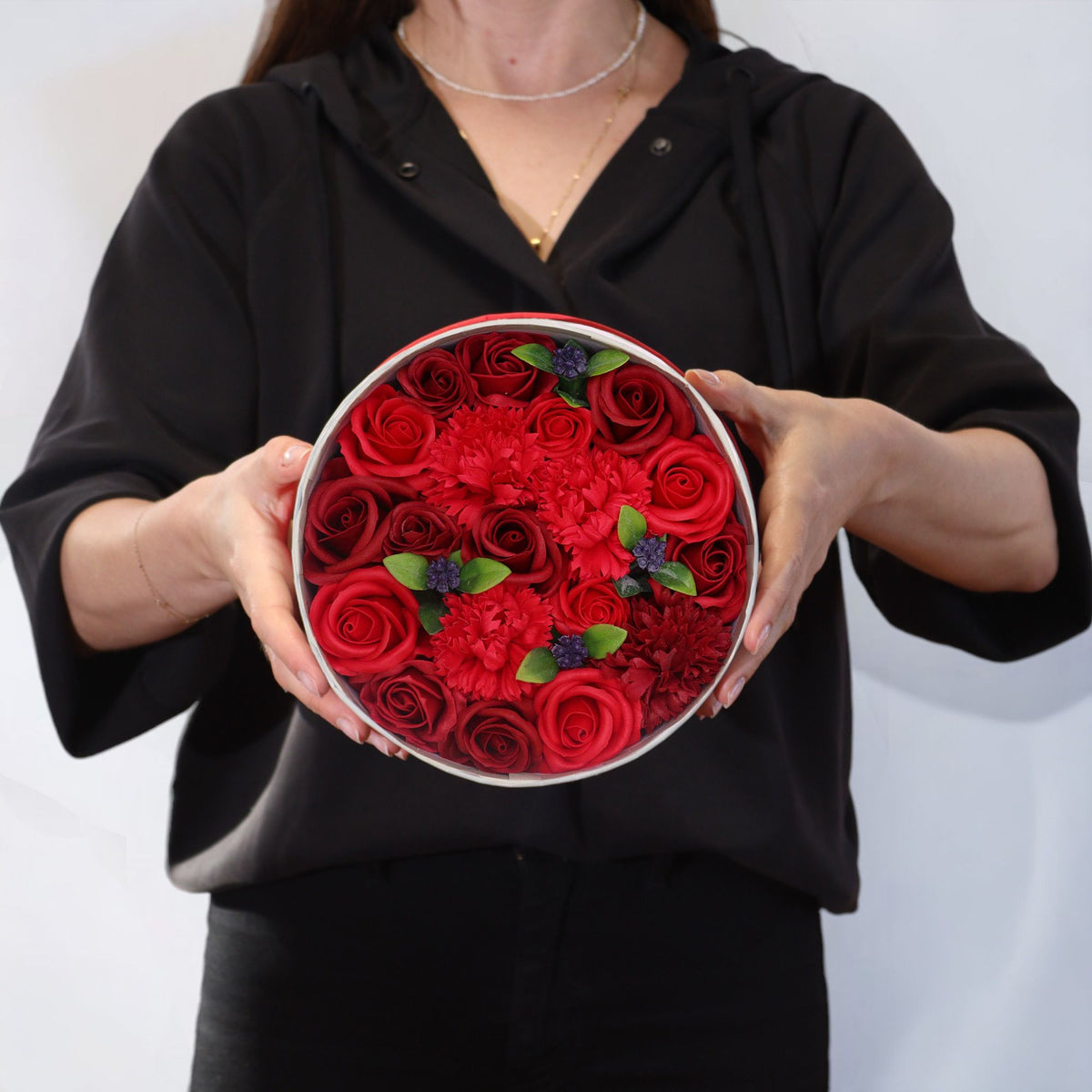 Classic Red Rose Soap Flower Gift Box