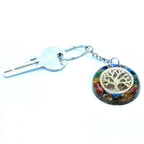 Gemstone Chakra Tree of Life Keyring