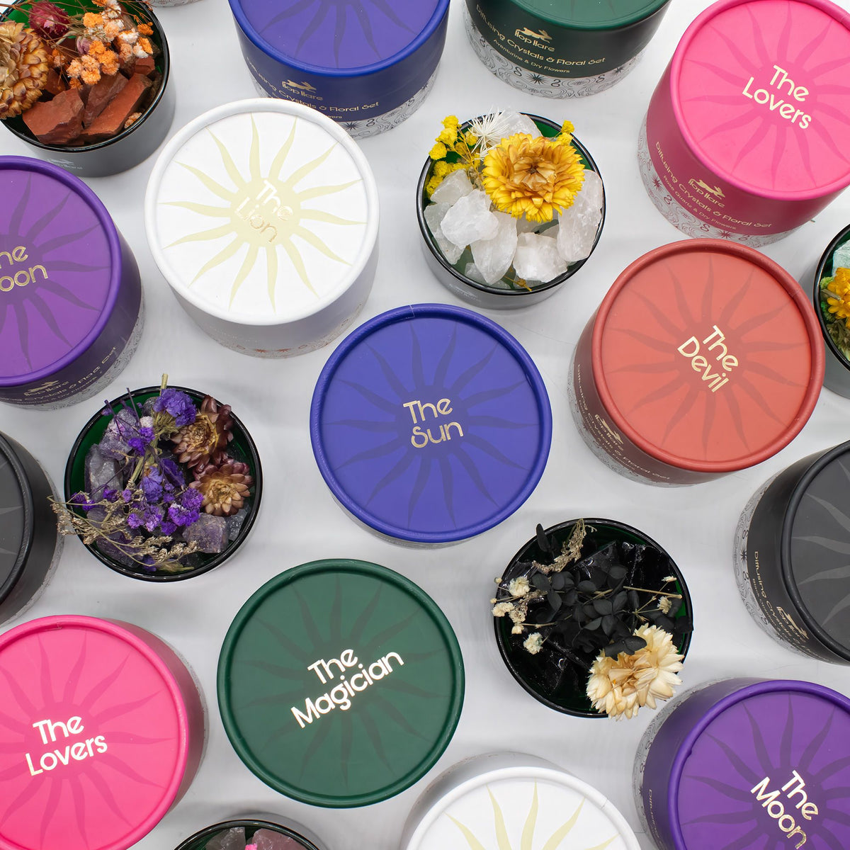 The Magician Diffusing Crystal and Floral Set