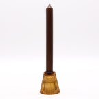 Flip Glass Dinner Candle & Tealight Holders – Antique Amber