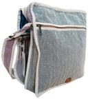 Hemp-Style Laptop Messenger Bag with Curves