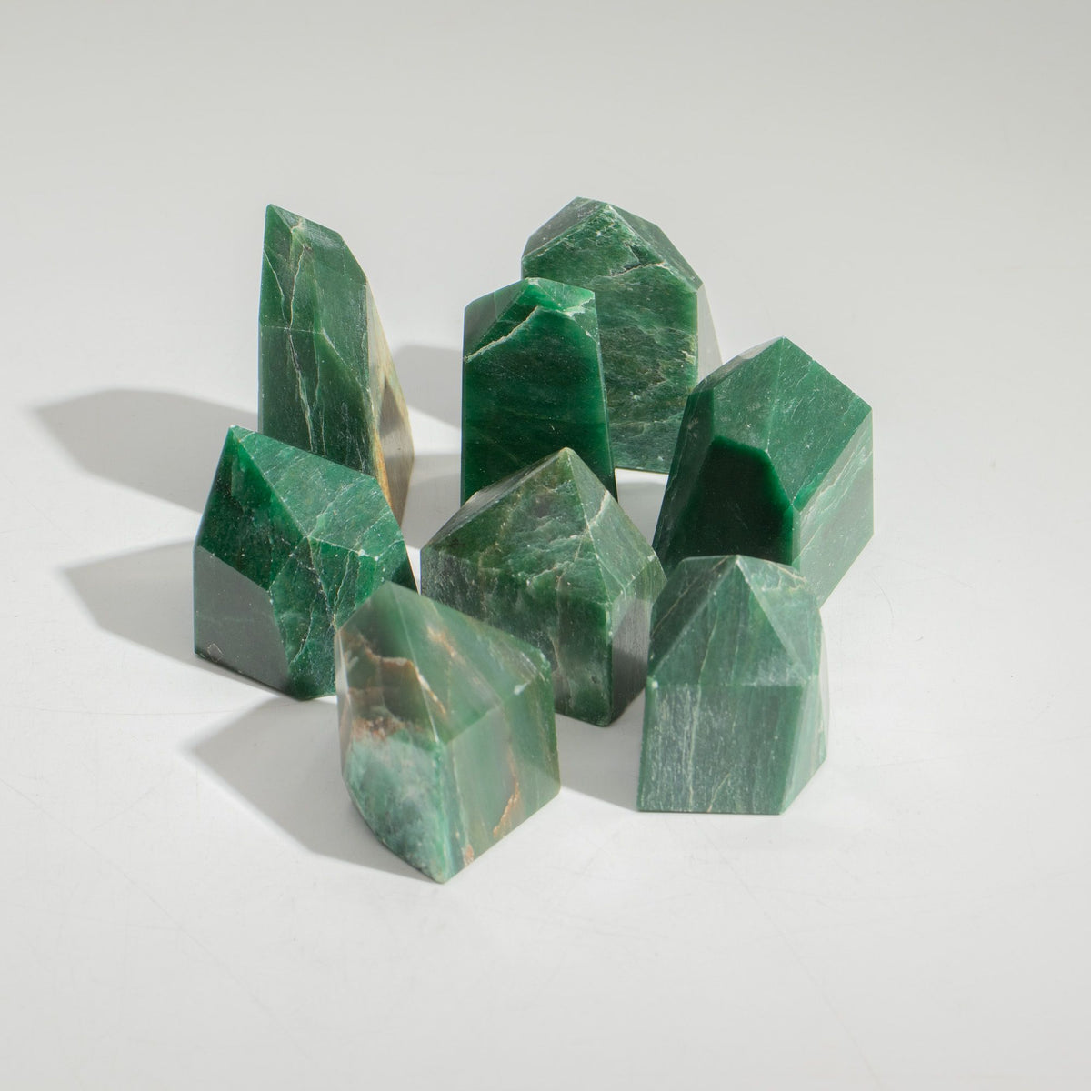 Indian Jade Gemstone Points – Approx. 6cm