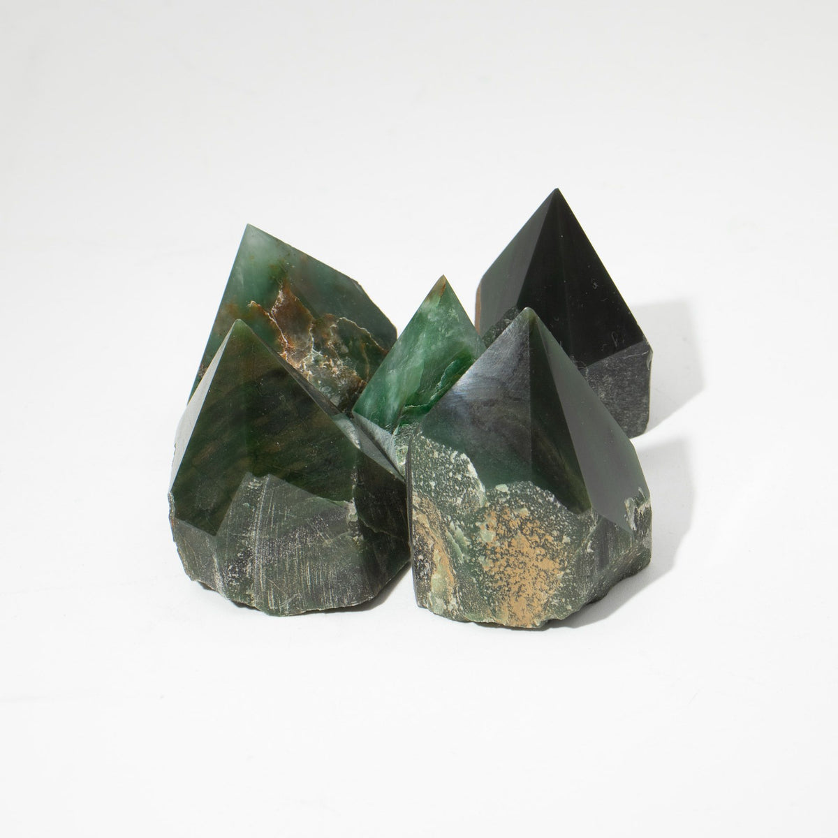 Green Aventurine Polished Gemstone Points – Approx. 5–6