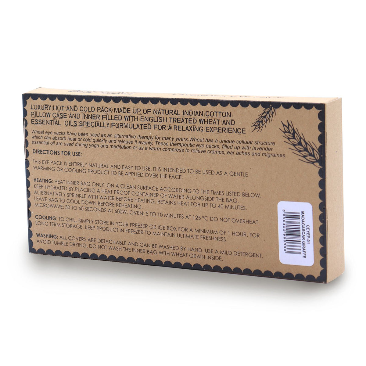 Lavender Eye Pillow with Gift Box – Madagascar Giraffe
