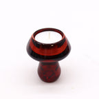 Red Mushroom Glass Candle Holders – Set of 2