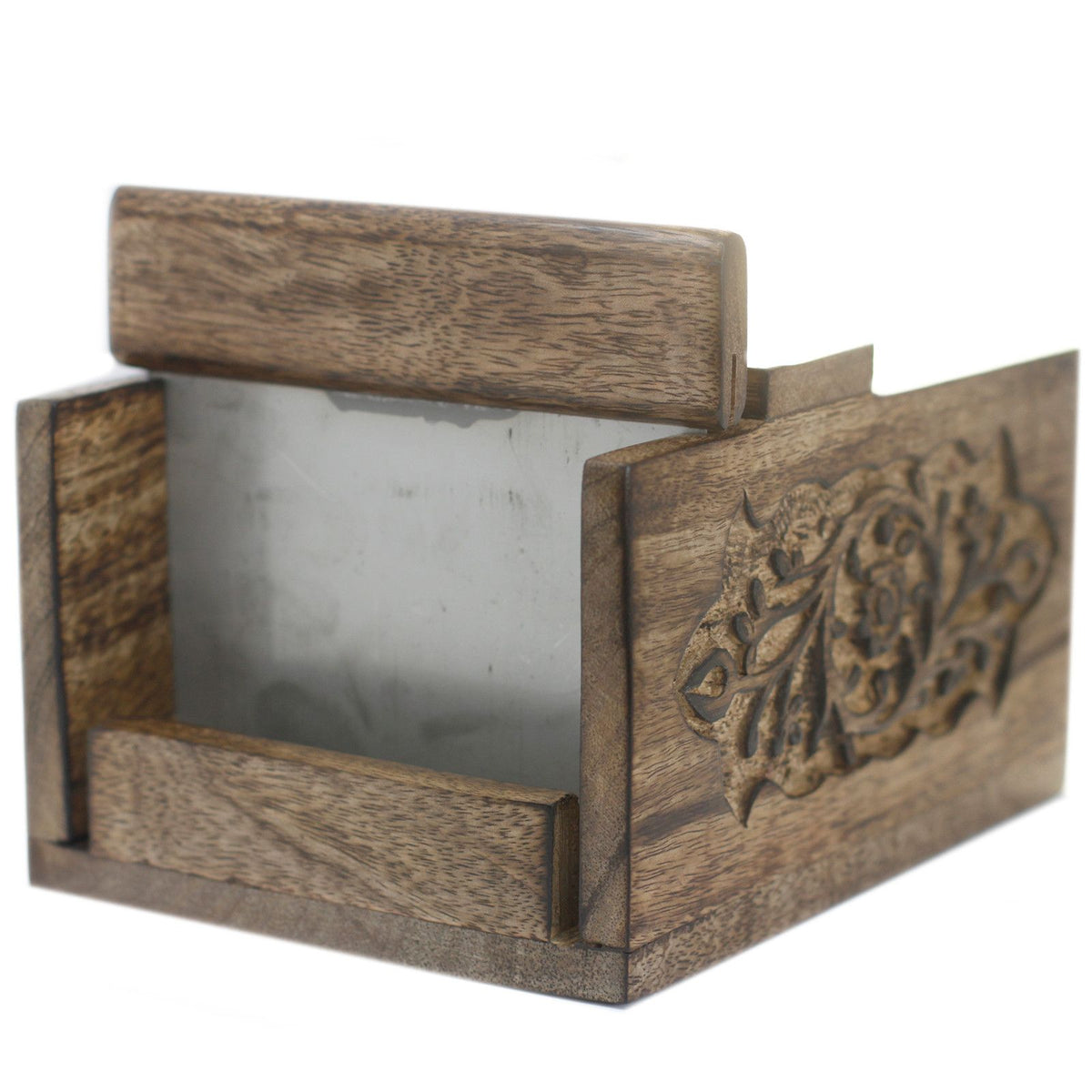 Carved Mango Wood Soap Loaf Cutter