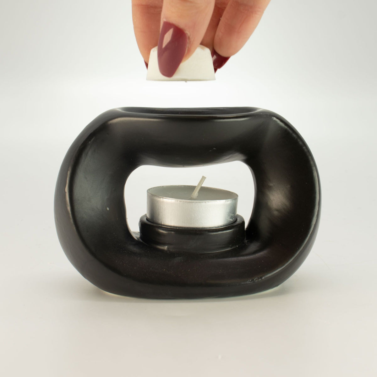 Matt Black Ceramic Zen Oil Burner