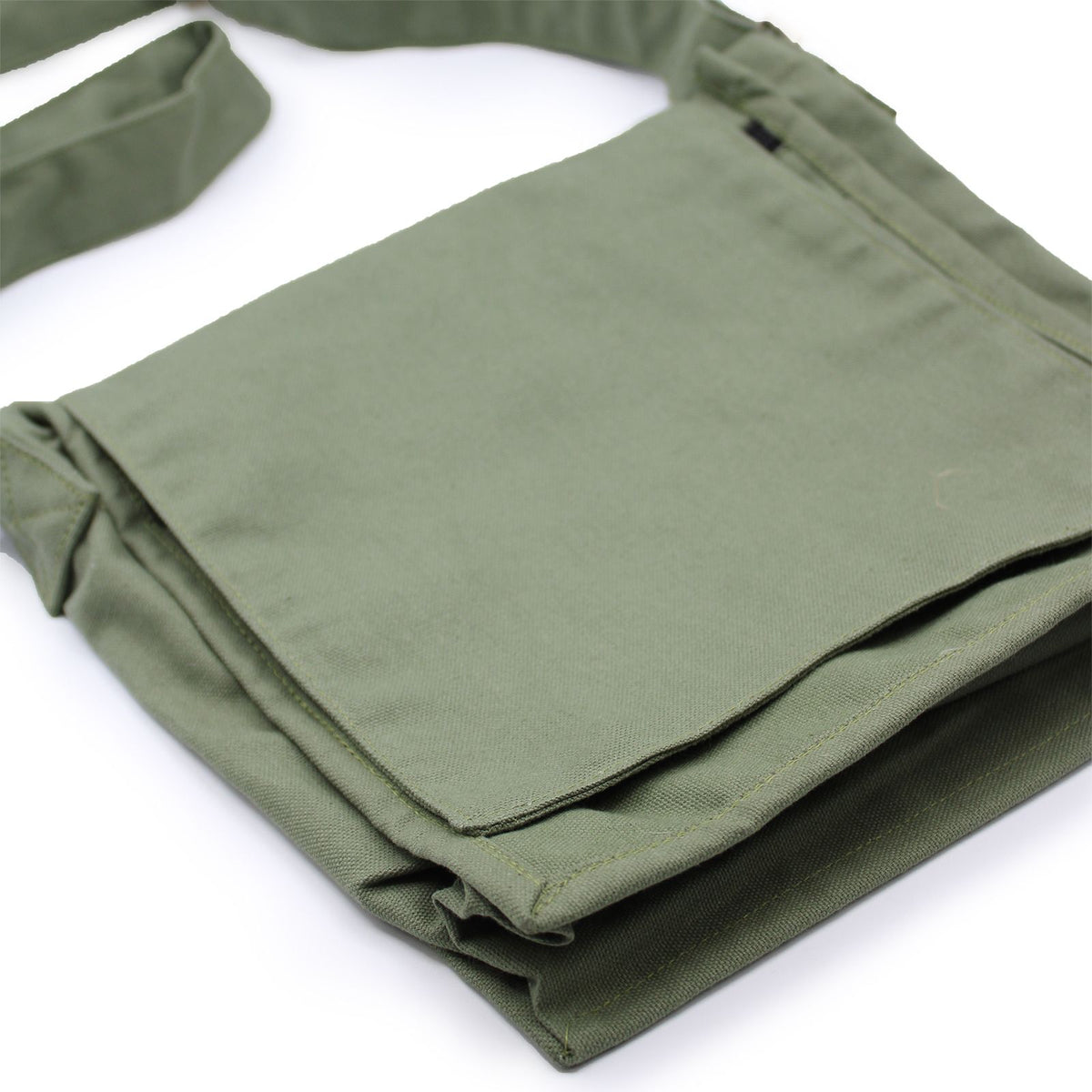 Cotton Canvas Messenger Bag – Graphite