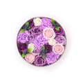 Lavender Rose and Carnation Soap Flower Box