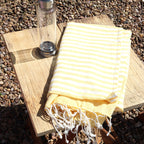 Sunny Yellow Cotton Pareo Throw – 100 × 180cm