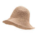 Floppy Straw Sun Hat in Rose and Blush