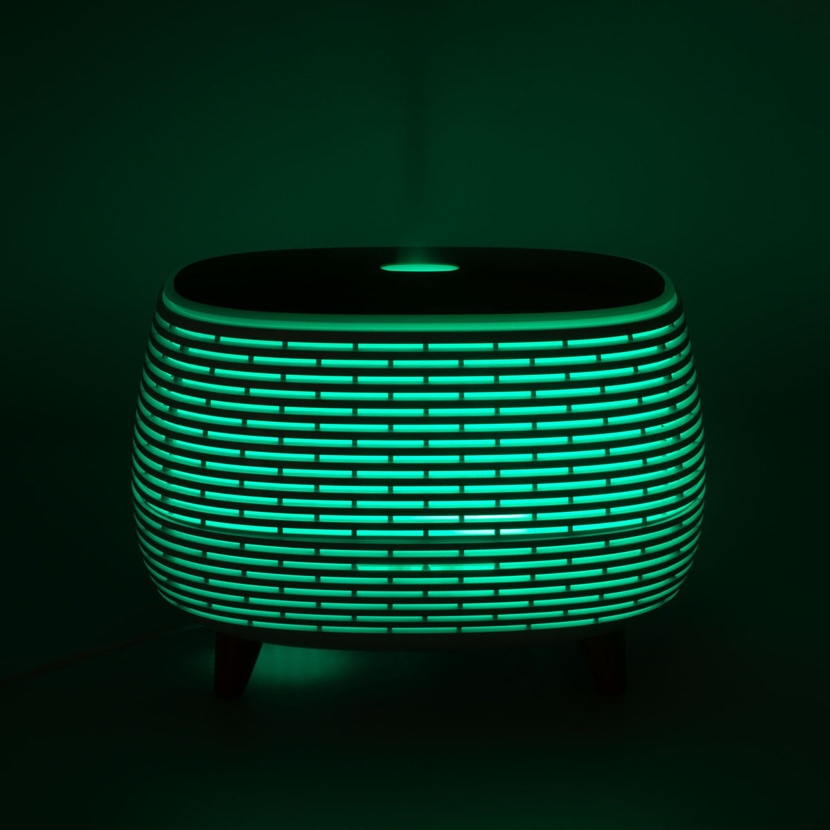 Ribbed Aroma Diffuser with Colour-Changing Light