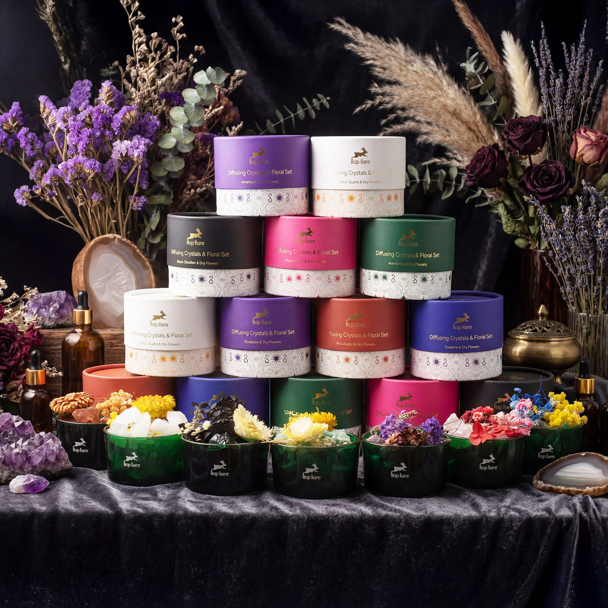The Magician Diffusing Crystal and Floral Set
