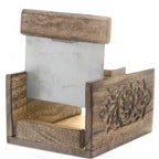 Carved Mango Wood Soap Loaf Cutter