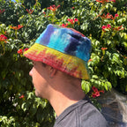 Patched Boho Festival Hat – Tie-Dye
