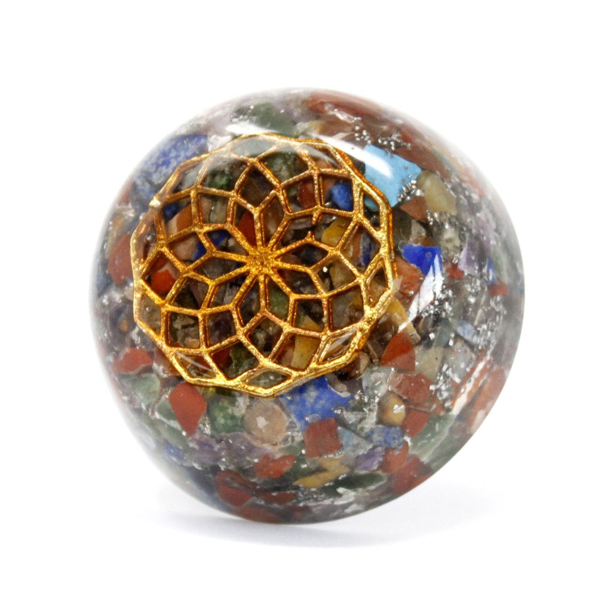 Multi-Stone Orgonite Dome