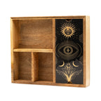 Four-Section Tarot Card Box with Holder