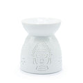 White Buddha Cut-Out Oil Burner