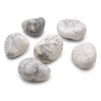 White Howlite Magnesite Tumble Stones – 6