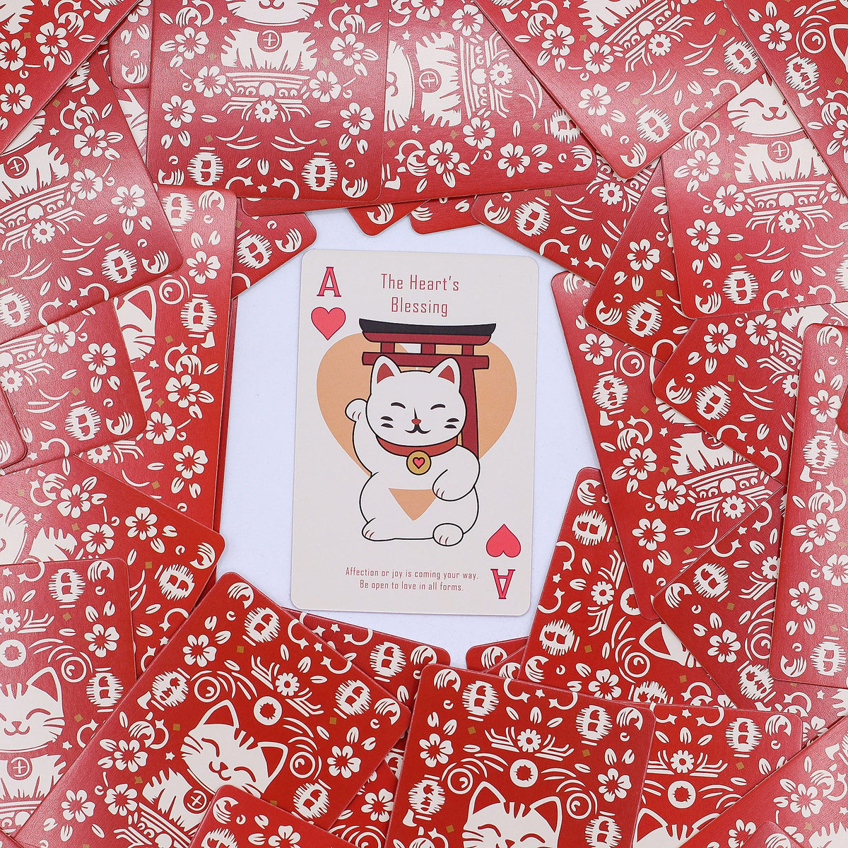 Fortune Cats Maneki Neko Playing Oracle Cards