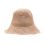 Floppy Straw Sun Hat in Rose and Blush