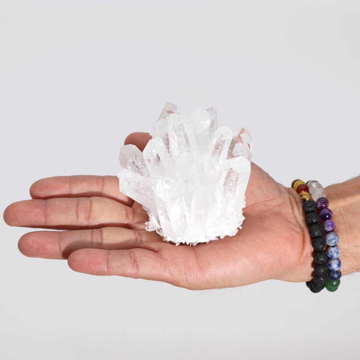 Clear Quartz Cluster – Approx. 250–300g