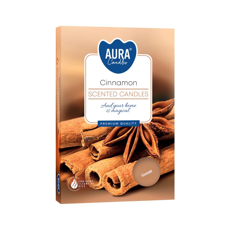 Cinnamon Scented Tealights – Set of 6