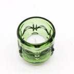 Buddha Face Glass Candle Holders – Set of 2