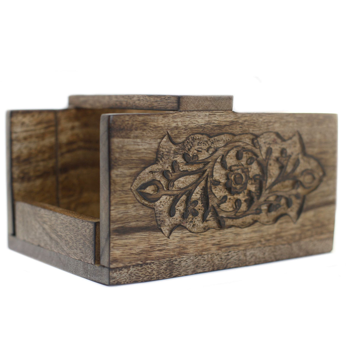 Carved Mango Wood Soap Loaf Cutter
