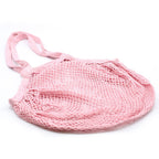Rose Cotton and Jute Mesh Bag
