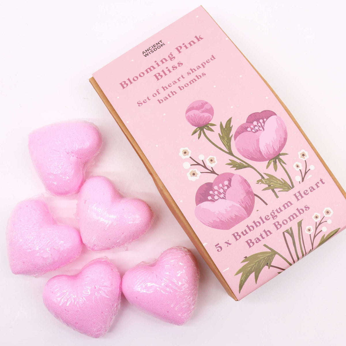 Pink Heart Bath Bomb Gift Set