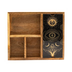 Four-Section Tarot Card Box with Holder