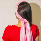 Pink Party Shine Scarf with Gold Thread – 180 x 50cm