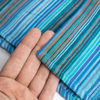 Turquoise Sari Grandad Shirt – XL