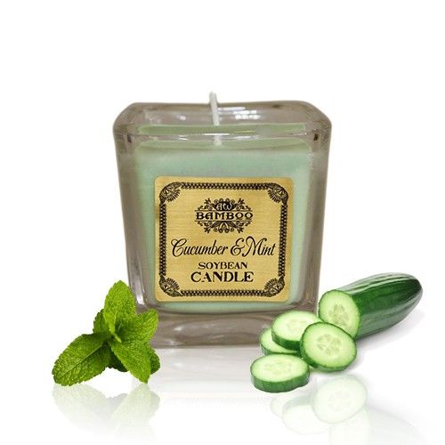 Cucumber Mint Soy Wax Jar Candle