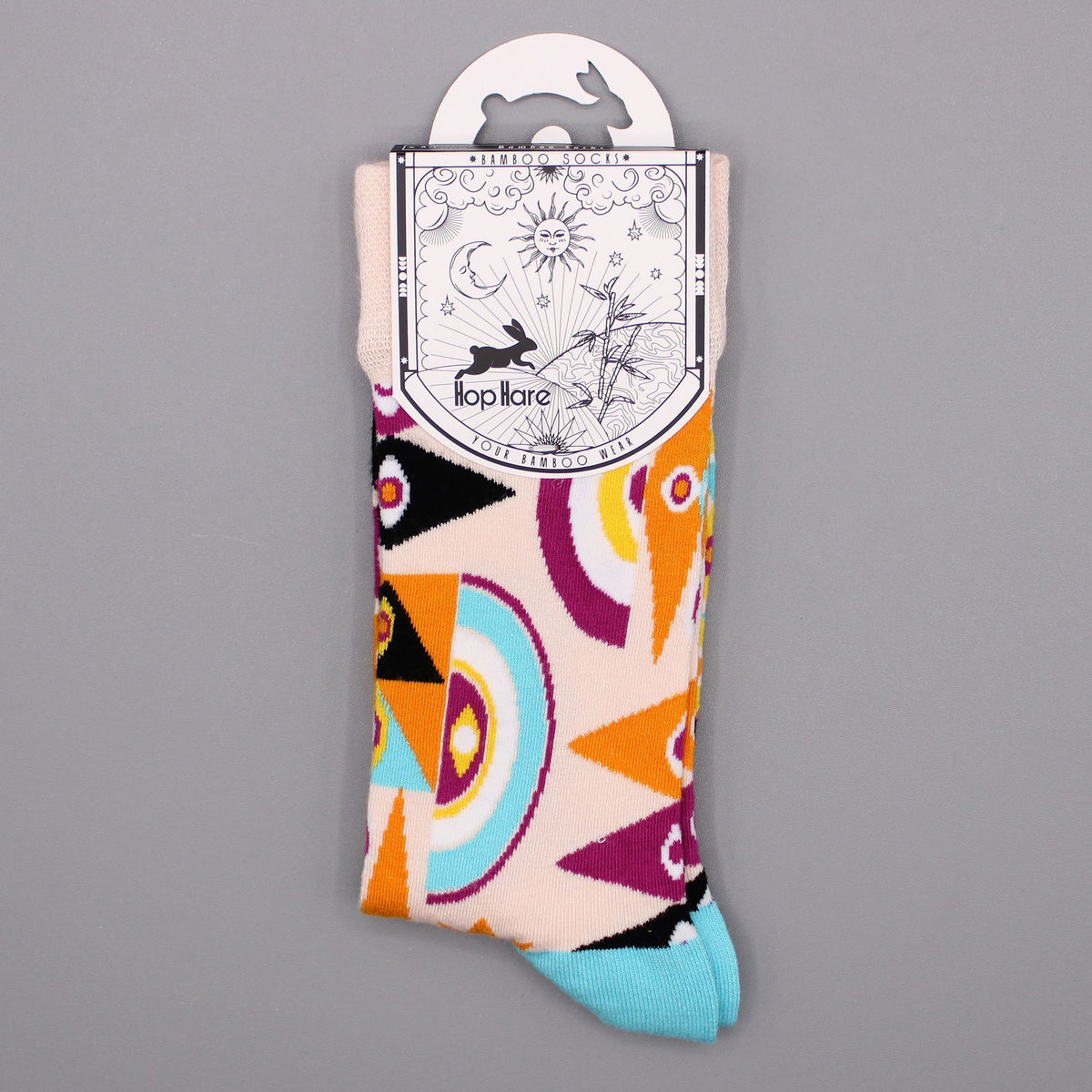 Psychedelic Evil Eye Bamboo Socks – UK 4–7