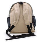 Small Hemp and Cotton Backpack with Rope Pockets
