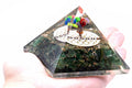 Green Aventurine Flower of Life Orgonite Pyramid – 70mm