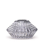 Flower Flip Glass Candle Holders – Midnight Grey, Set of 2