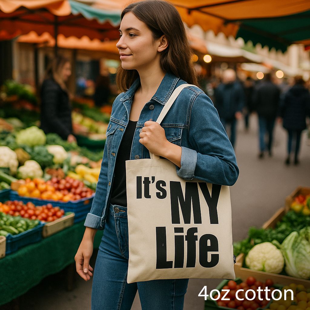 It's My Life Natural Tote Bag – 4oz