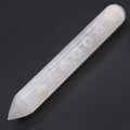 Selenite Chakra Wand with Pointed End – 14–16cm