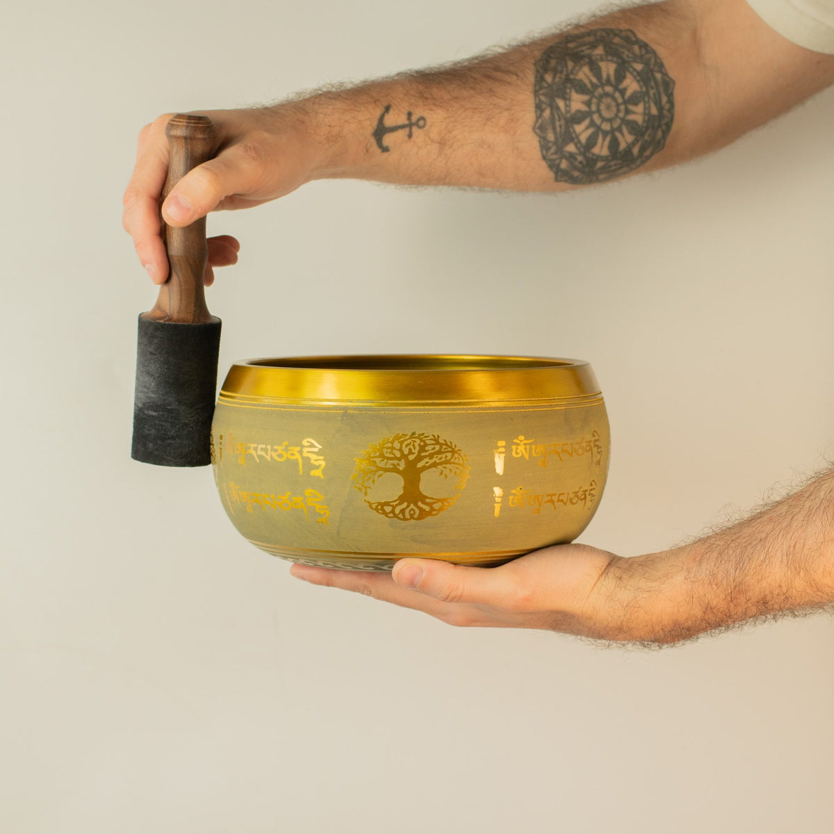 Large Buddha Tree of Life Singing Bowl – 19cm
