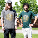 Dark Grey Hamsa Stonewashed Cotton T-Shirt – XL