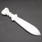 Spiral Selenite Ritual Knife – 25cm