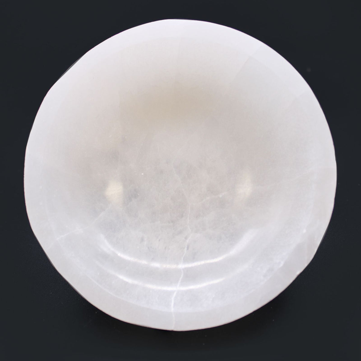 Selenite Round Bowl – 15cm