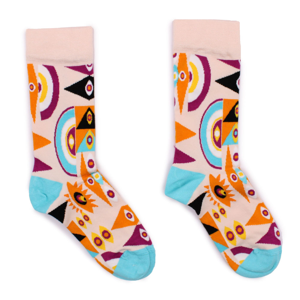 Psychedelic Evil Eye Bamboo Socks – UK 4–7