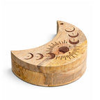 Moon-Shaped Tarot Card Sliding Box