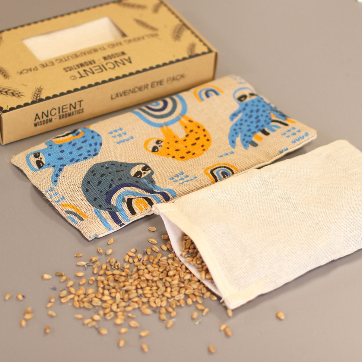 Lavender Eye Pillow in Lazy Sloth Gift Box