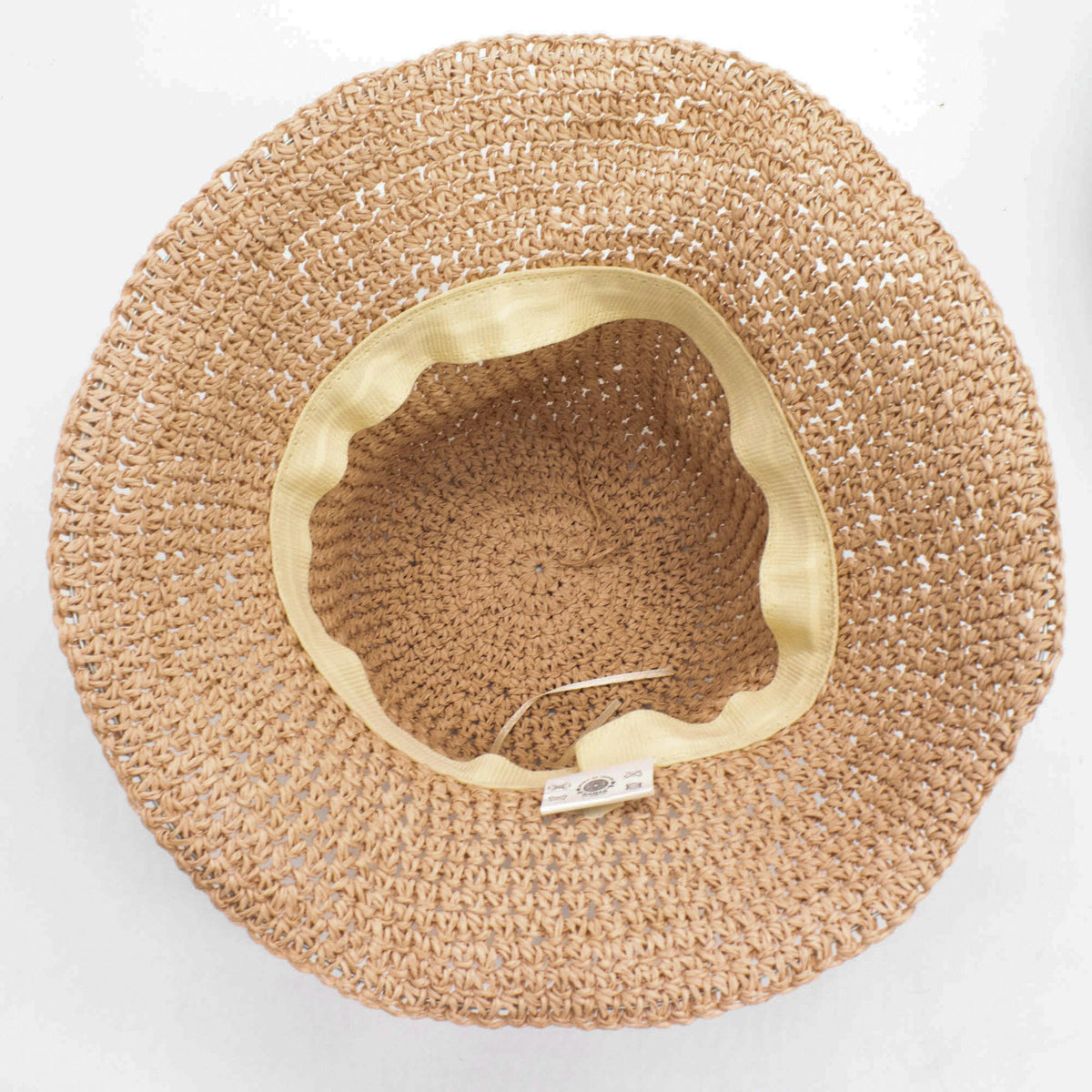 Floppy Straw Sun Hat in Rose and Blush