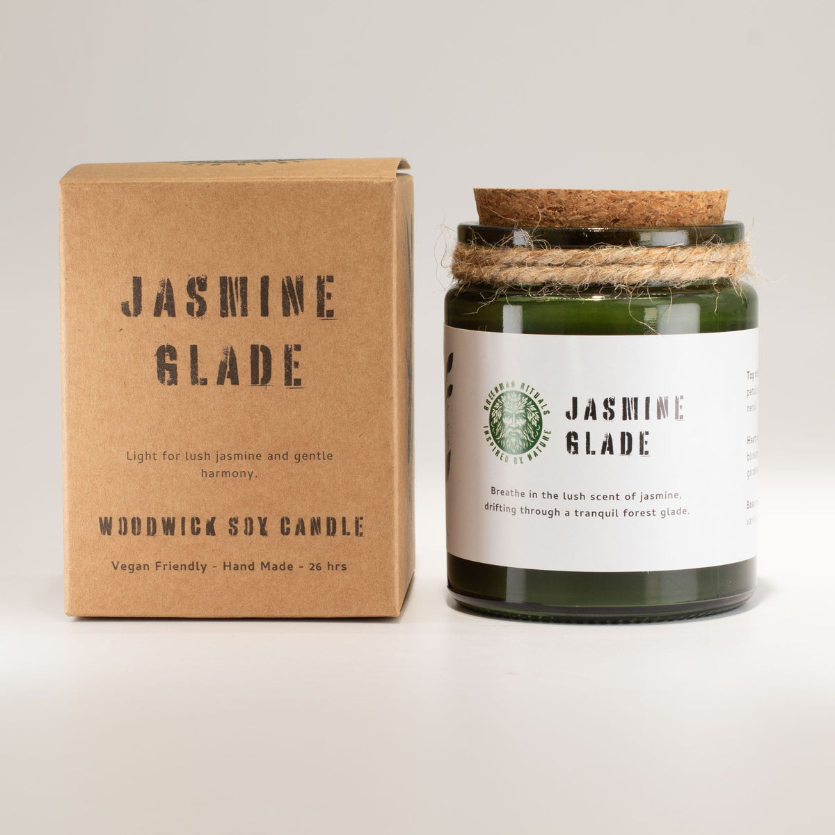 Jasmine Glade Woodwick Soy Candle